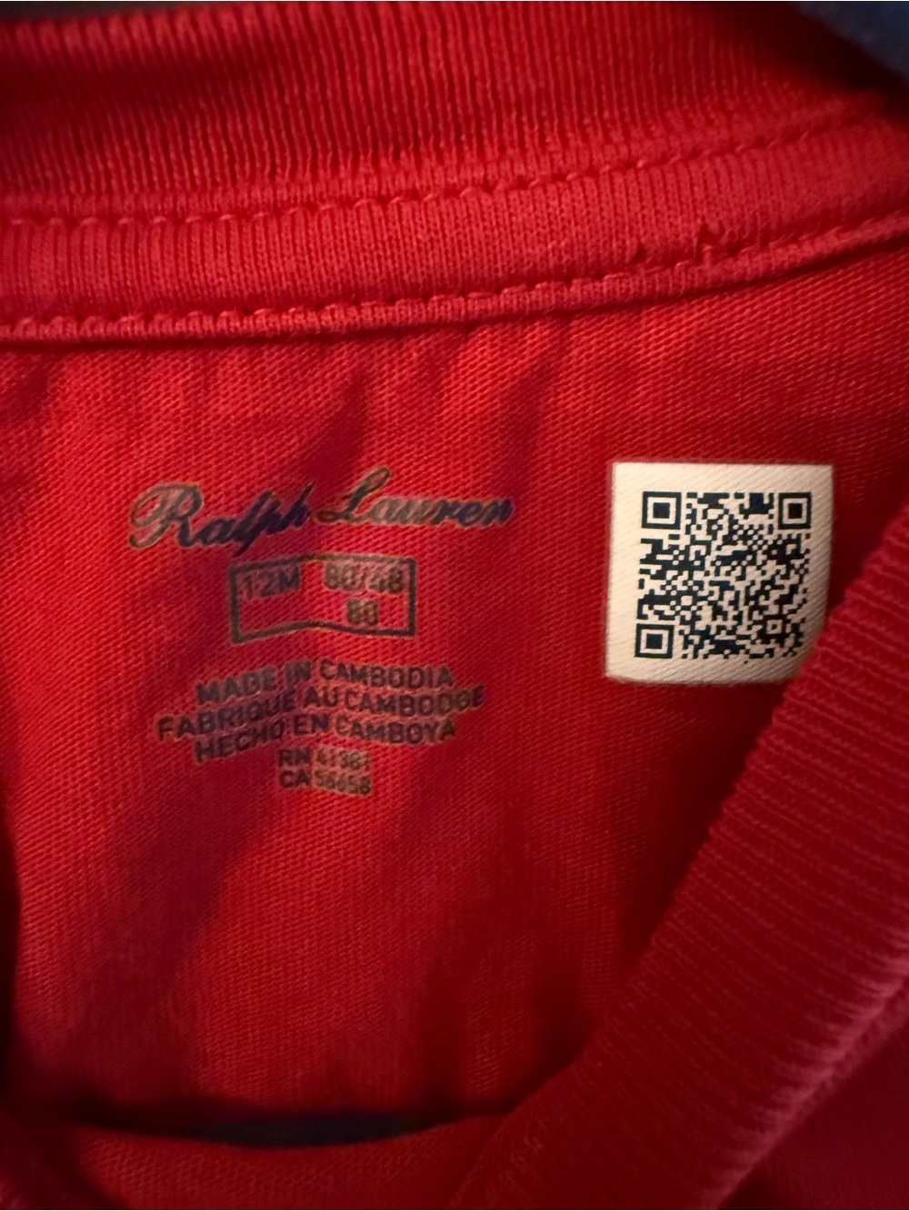 Polo by Ralph Lauren Red Kids Bear Graphic Long-Sleeve Tee - Picture 3 of 4
